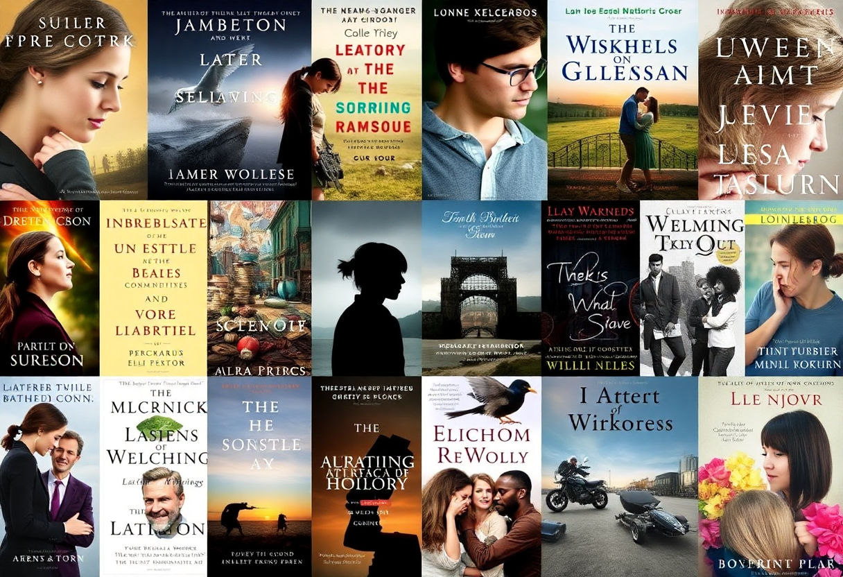 Collage of famous academic romance novel authors.