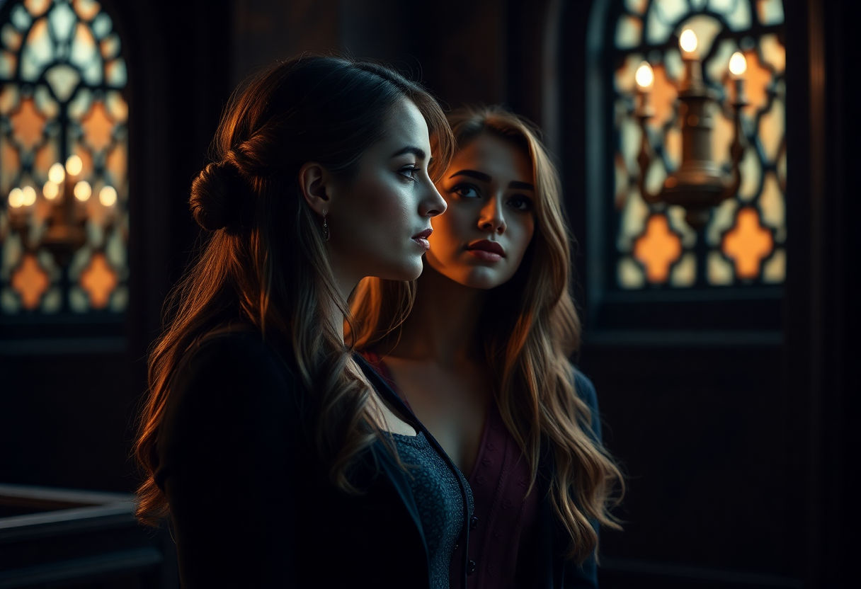 Aesthetic appeal in sapphic dark academia