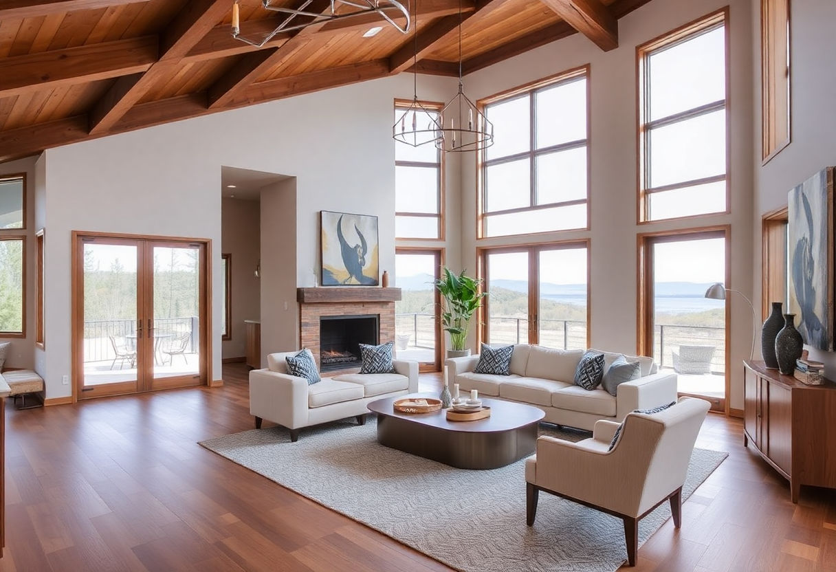 Open floor plans with private nooks