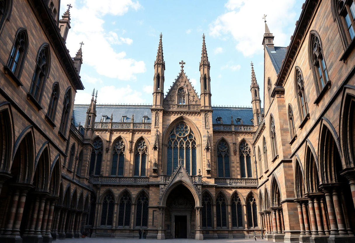 Ancient Gothic architecture representing the origin of the styles