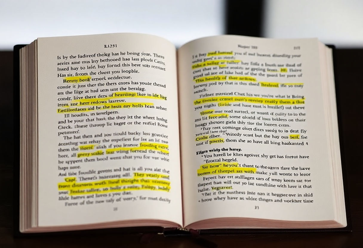 Highlighted book passages and quotes