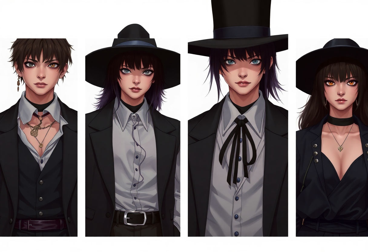 Fashion inspired by Dark Academia aesthetic