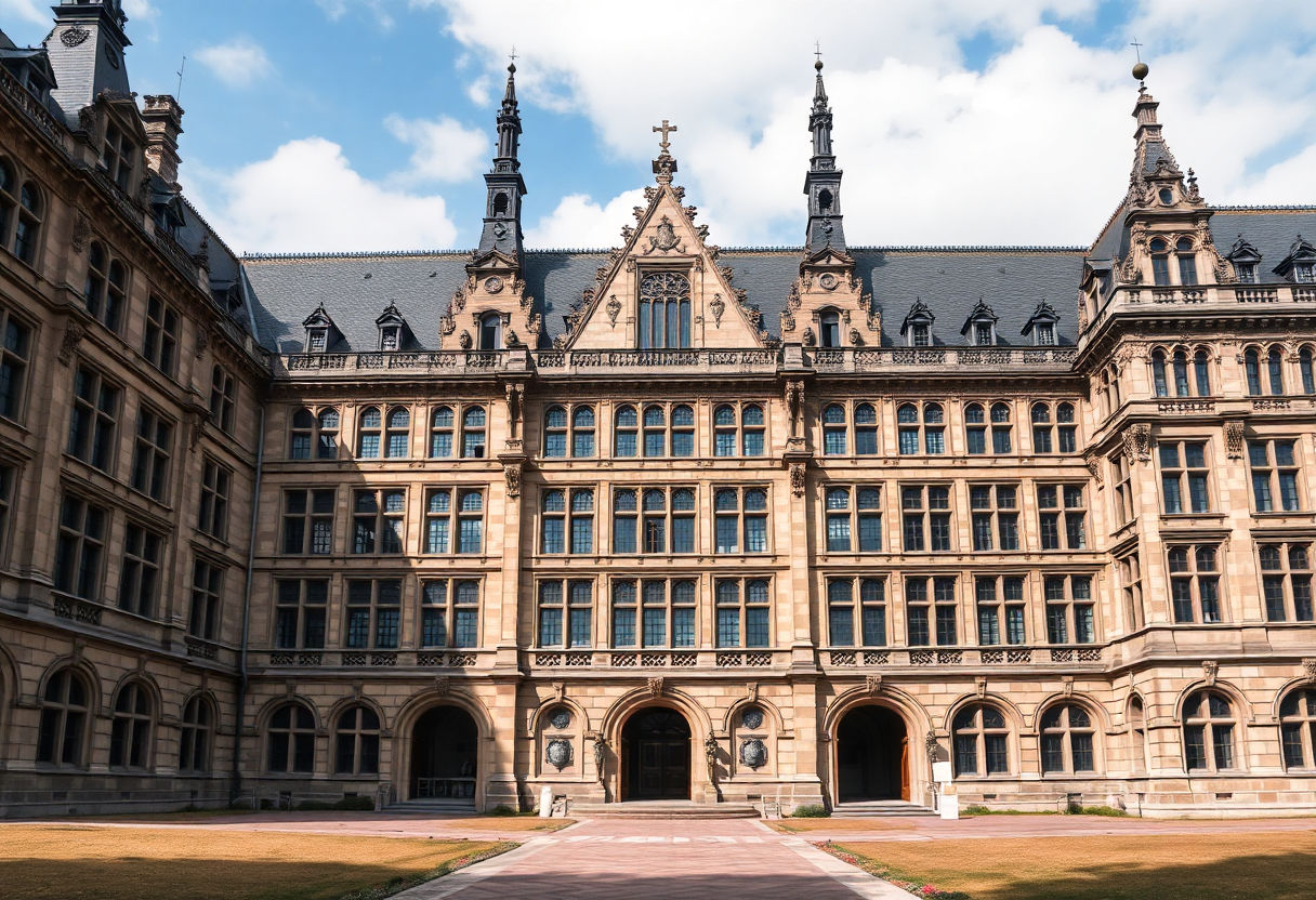 Gothic-inspired library at Technical University of Munich
