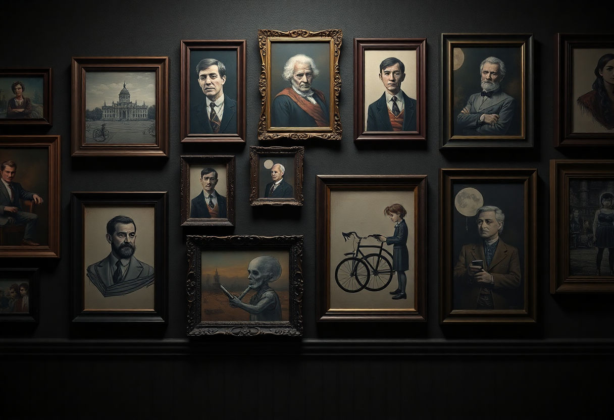 Creating a Gallery Wall with Dark Academia Aesthetics