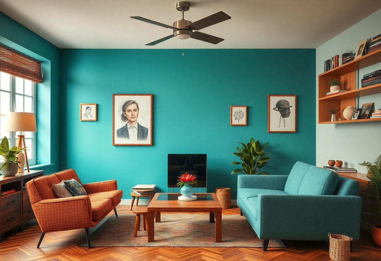 A blend of modern and vintage design elements