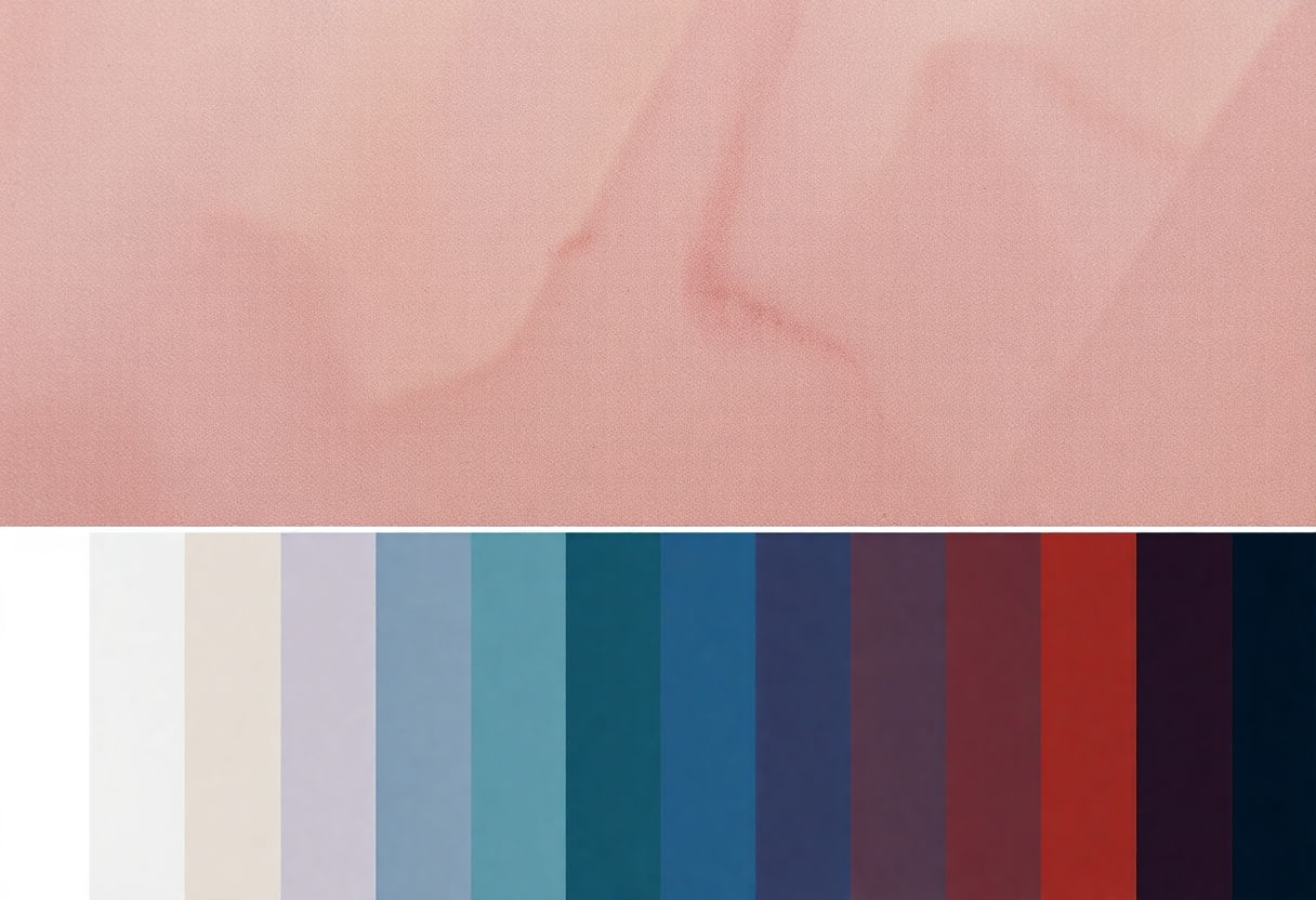 Color swatches for dark academia palette