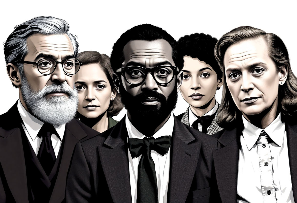 Famous personalities in vintage academia fashion