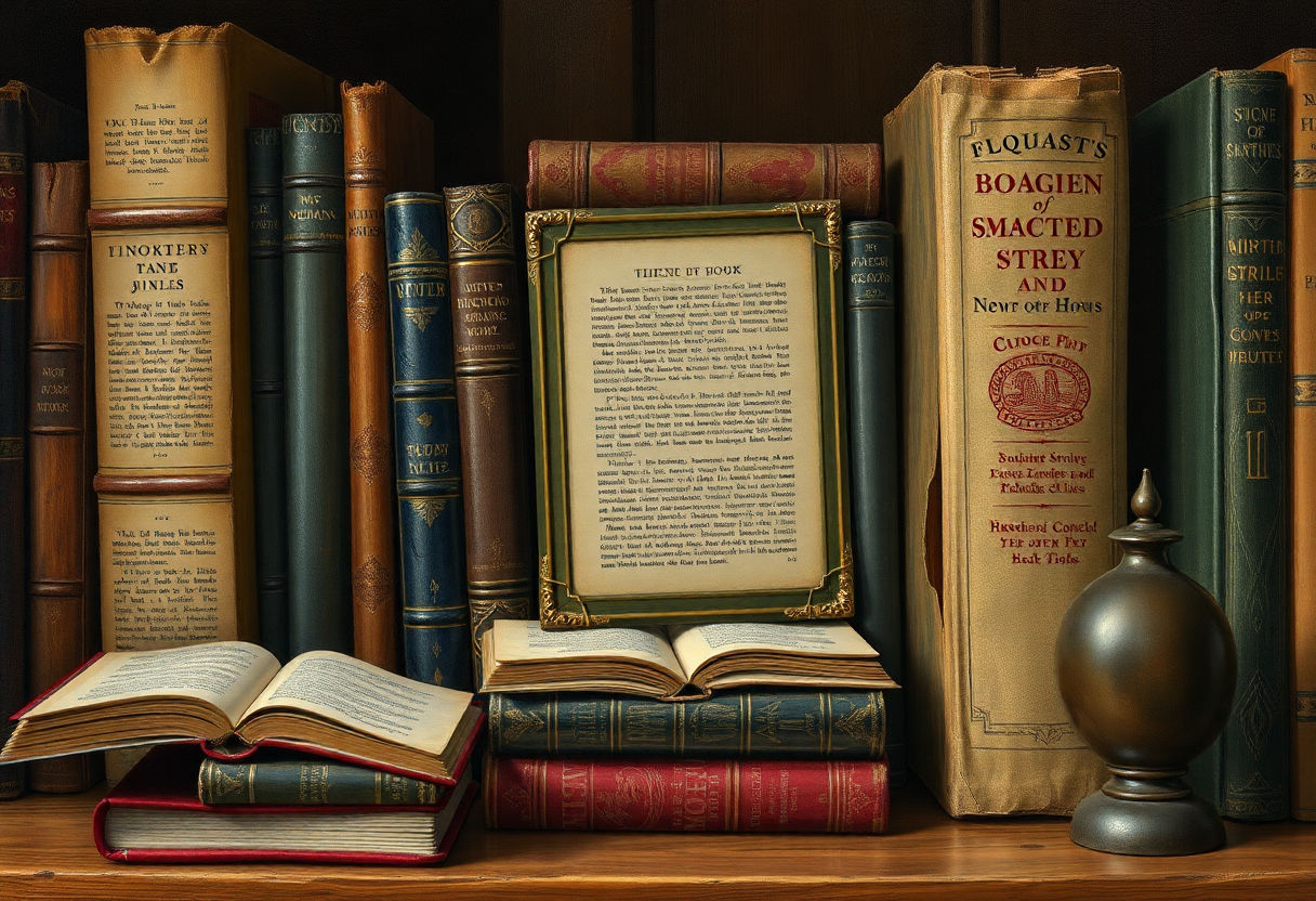 A blend of classic books and artistic influences